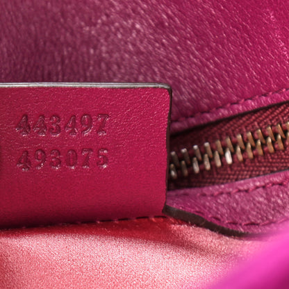 Gucci Velvet Matelasse Small GG Marmont Shoulder Bag Fuchsia Violet Cyclamen 7 of 14