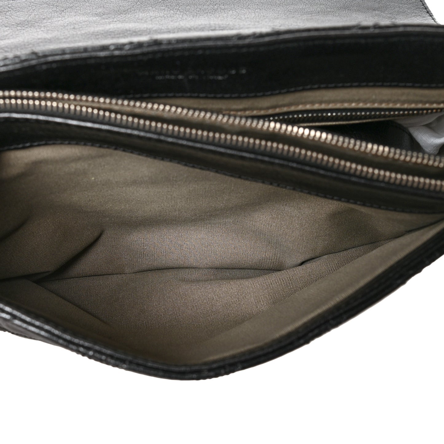 Lacquered Lambskin The XL Single Flap Black