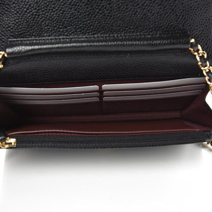 Chanel Caviar Quilted Wallet On Chain WOC Black 5 of 10