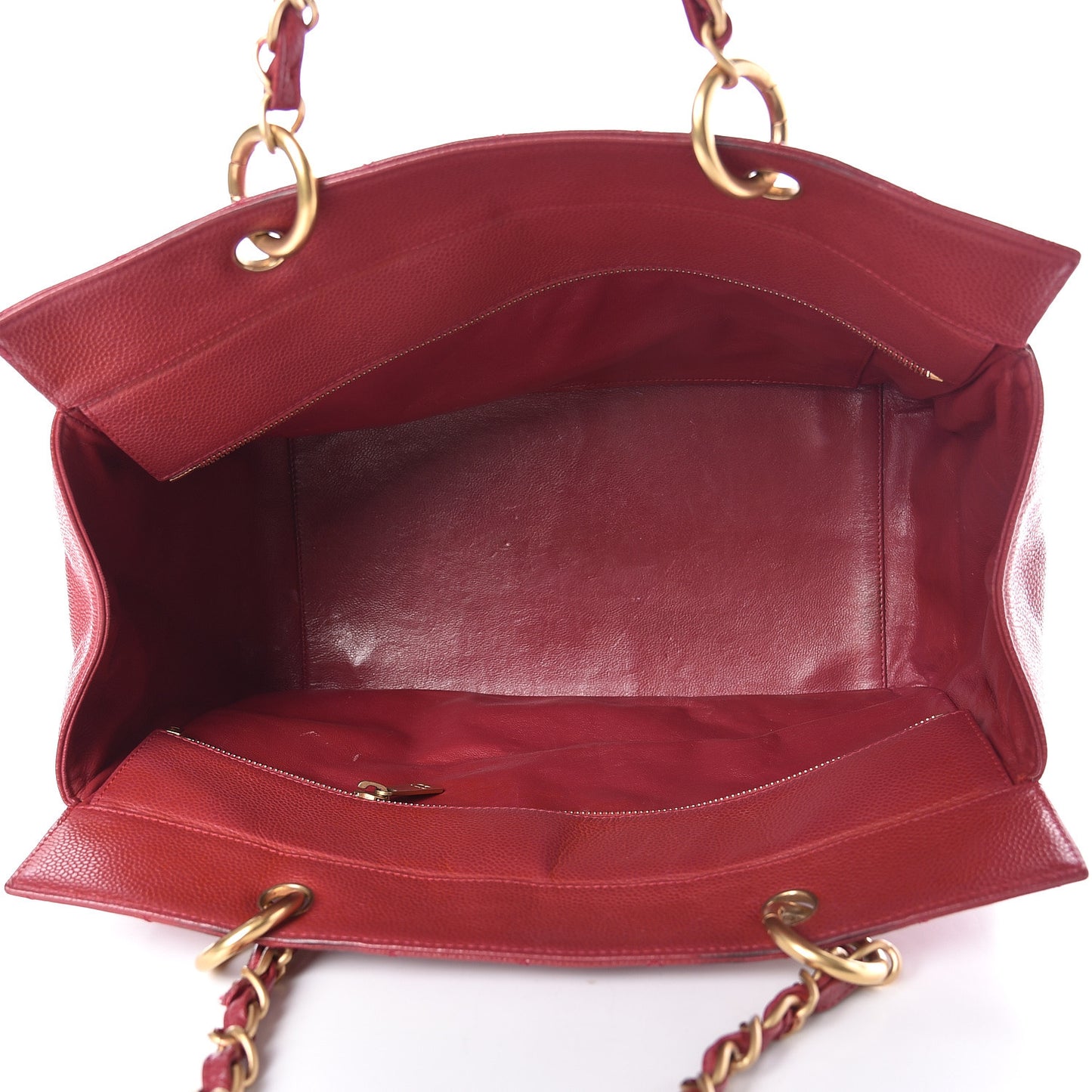 Caviar Quilted Petit Timeless Tote PTT Dark Pink