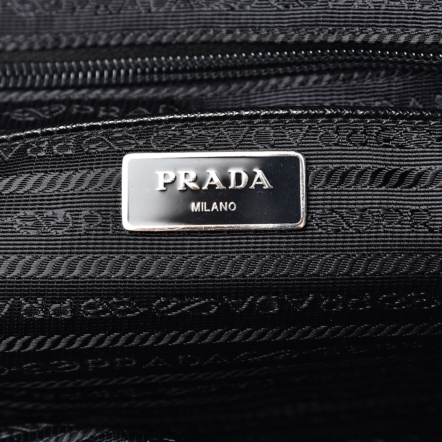 Prada Tessuto Nylon Vela Shoulder Bag Black 6 of 9