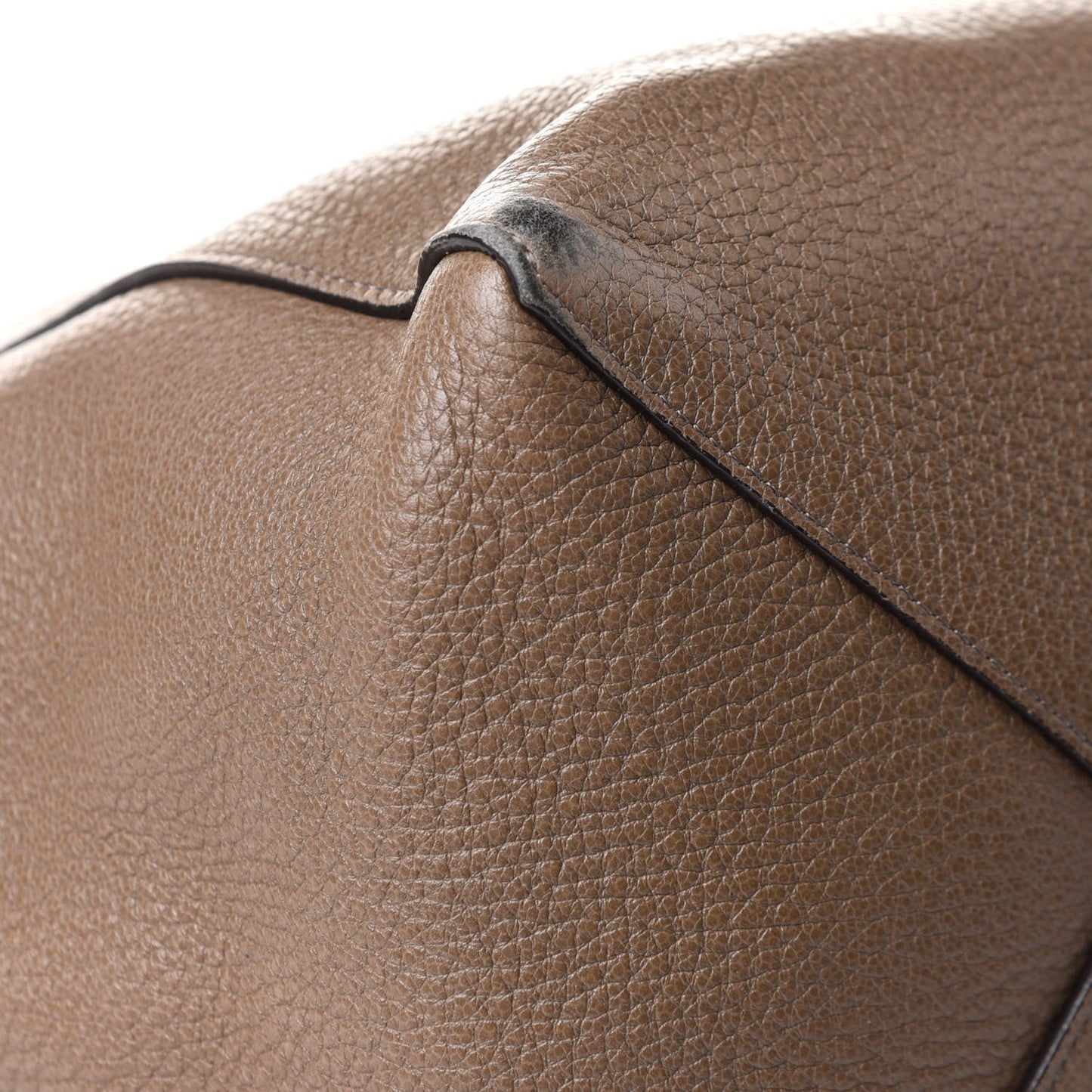 Soft Grained Calfskin Small Belt Cabas Phantom Taupe