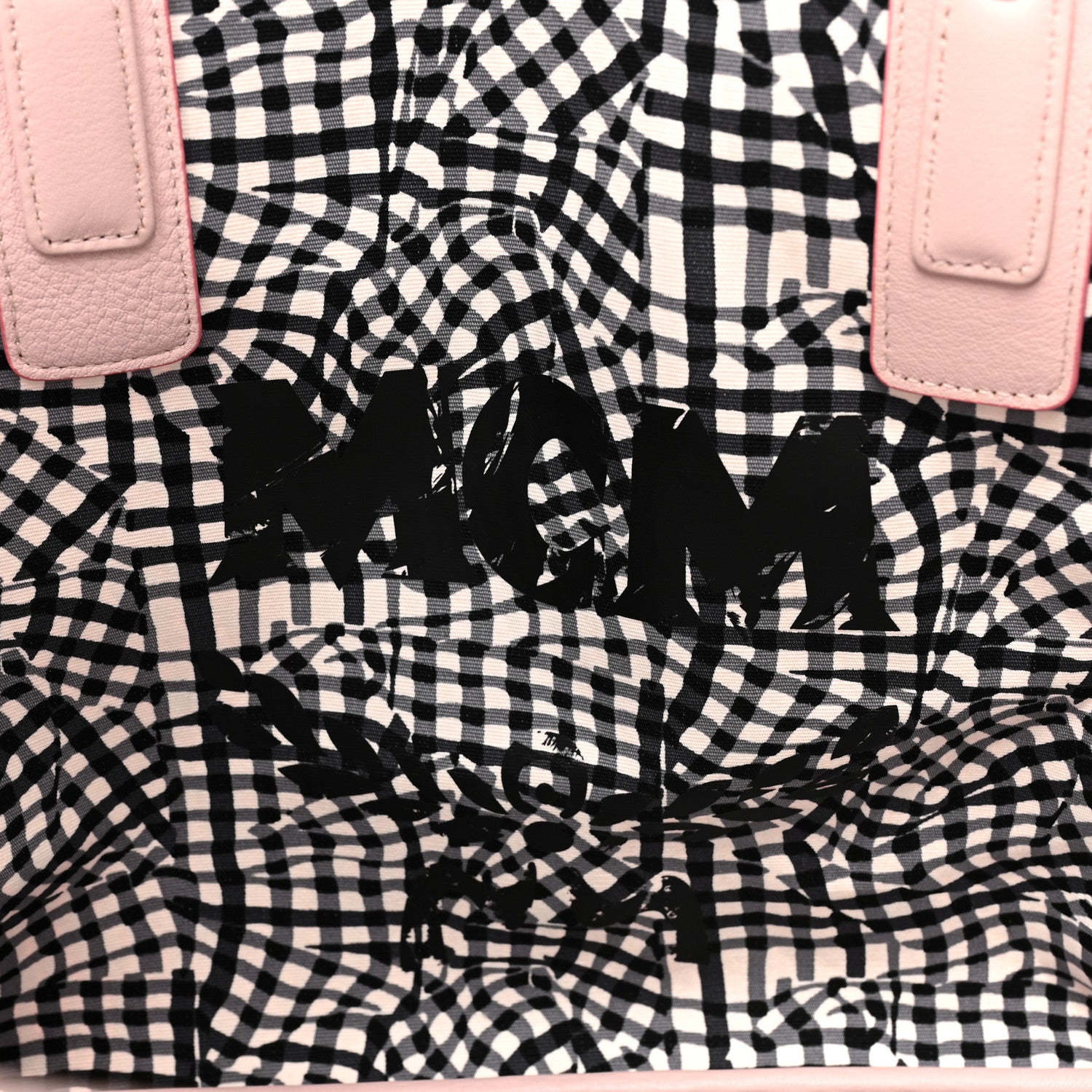 MCM Visetos Medium Liz Reversible Shopper Tote Powder Pink 9 of 16