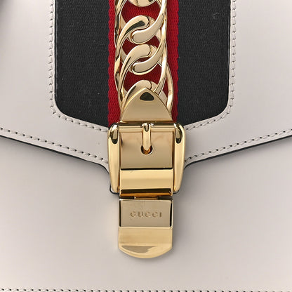 Gucci Calfskin Small Sylvie Shoulder Bag Off White 9 of 10