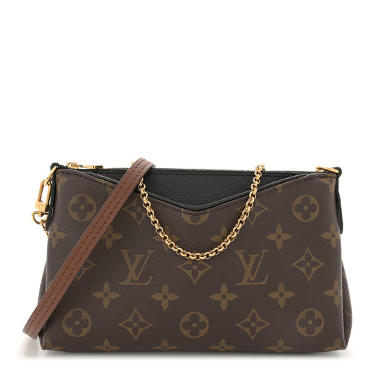 Monogram Pallas Clutch Black