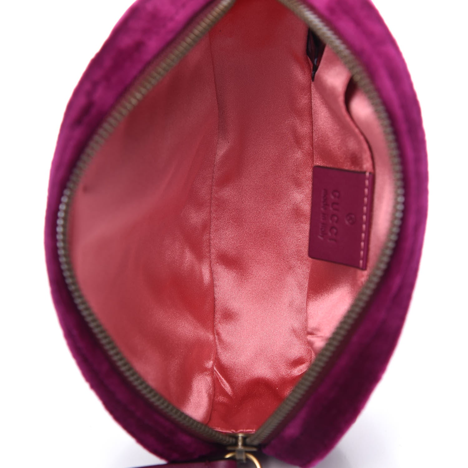 Gucci Velvet Matelasse GG Marmont Belt Bag 85 34 Fuchsia Violet Cyclamen 5 of 12
