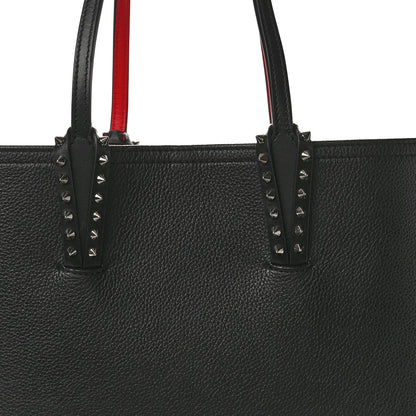 Christian Louboutin Calfskin Empire Spikes Small East West Cabata Tote Black 9 of 12