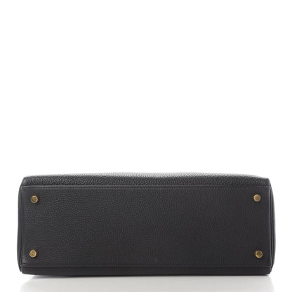 Hermes Taurillon Clemence Kelly Retourne 32 Black 6 of 36