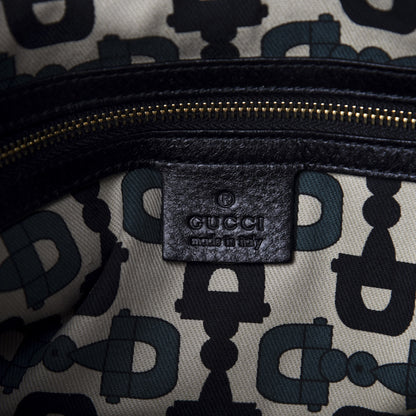 Gucci Calfskin Medium Indy Top Handle Hobo Black 8 of 10