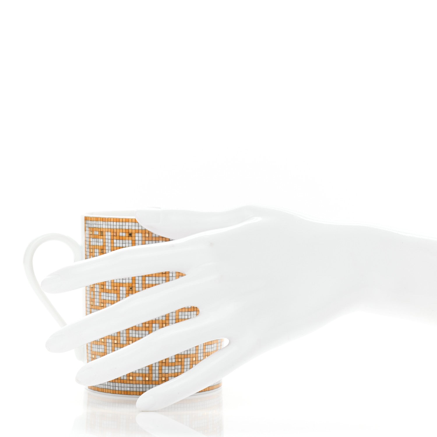 Hermes Porcelain Mosaique au 24 Mug Gold 2 of 7
