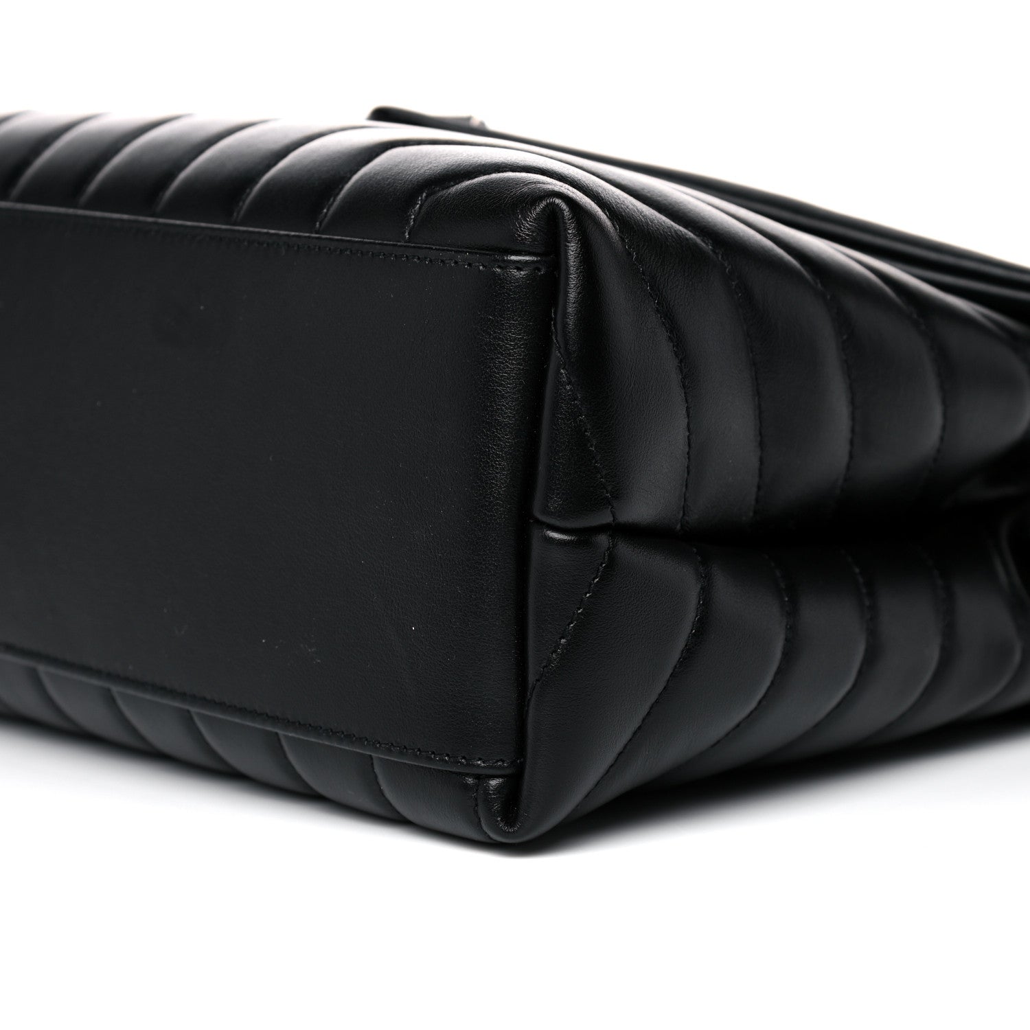Saint Laurent Calfskin Y Quilted Monogram Medium Loulou Chain Satchel Black 6 of 15