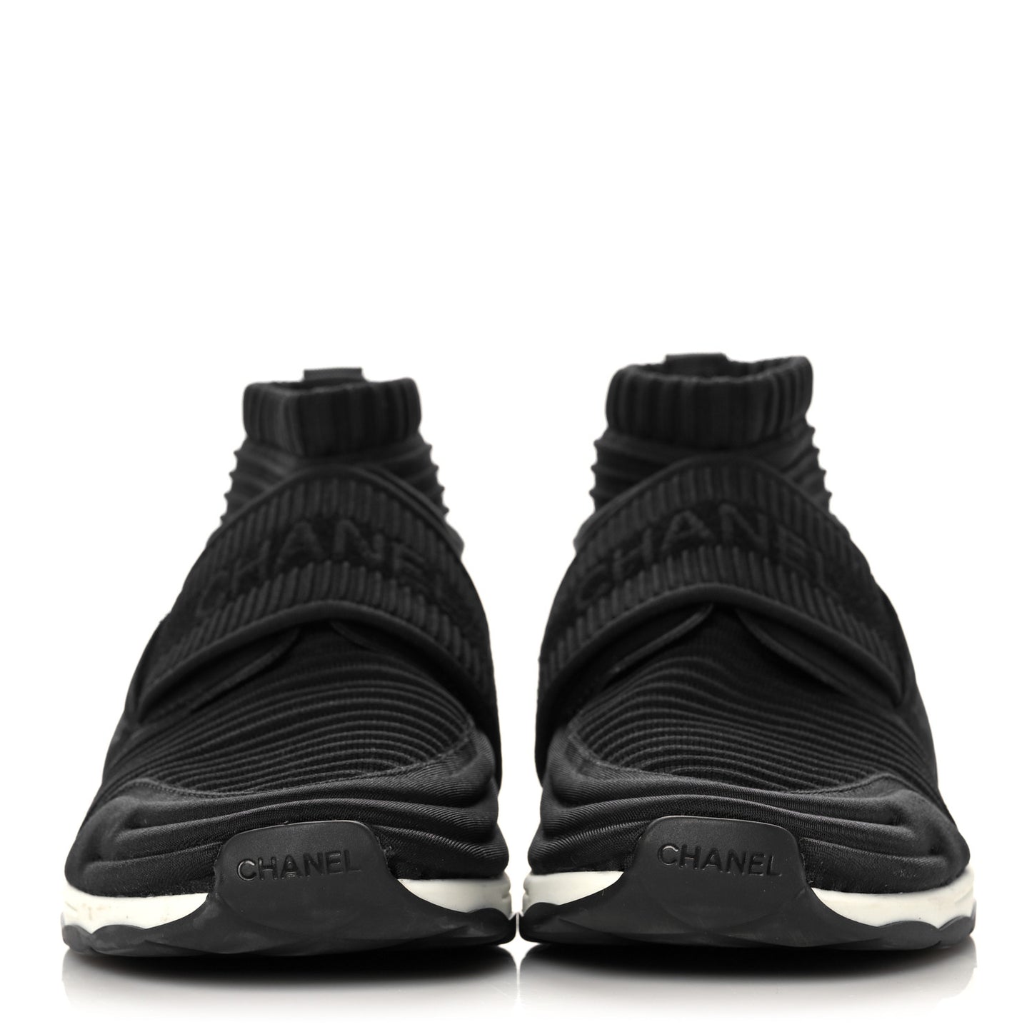 Stretch Fabric CC Sneakers 38.5 Black