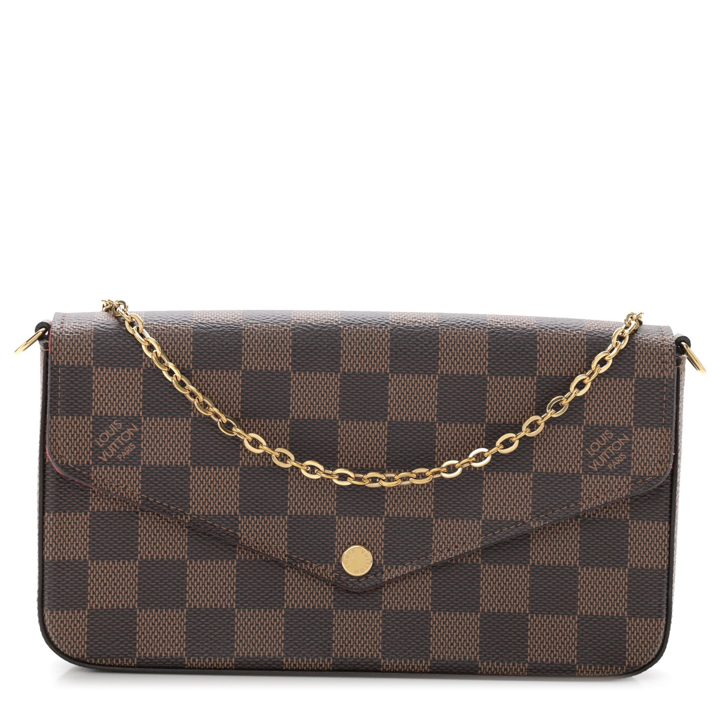 Damier Ebene Pochette Felicie Chain Wallet