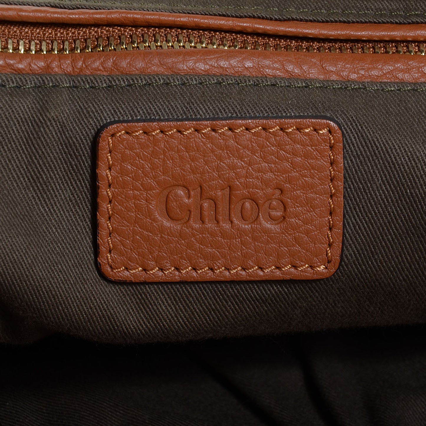 Calfskin Large Marcie Satchel Tan