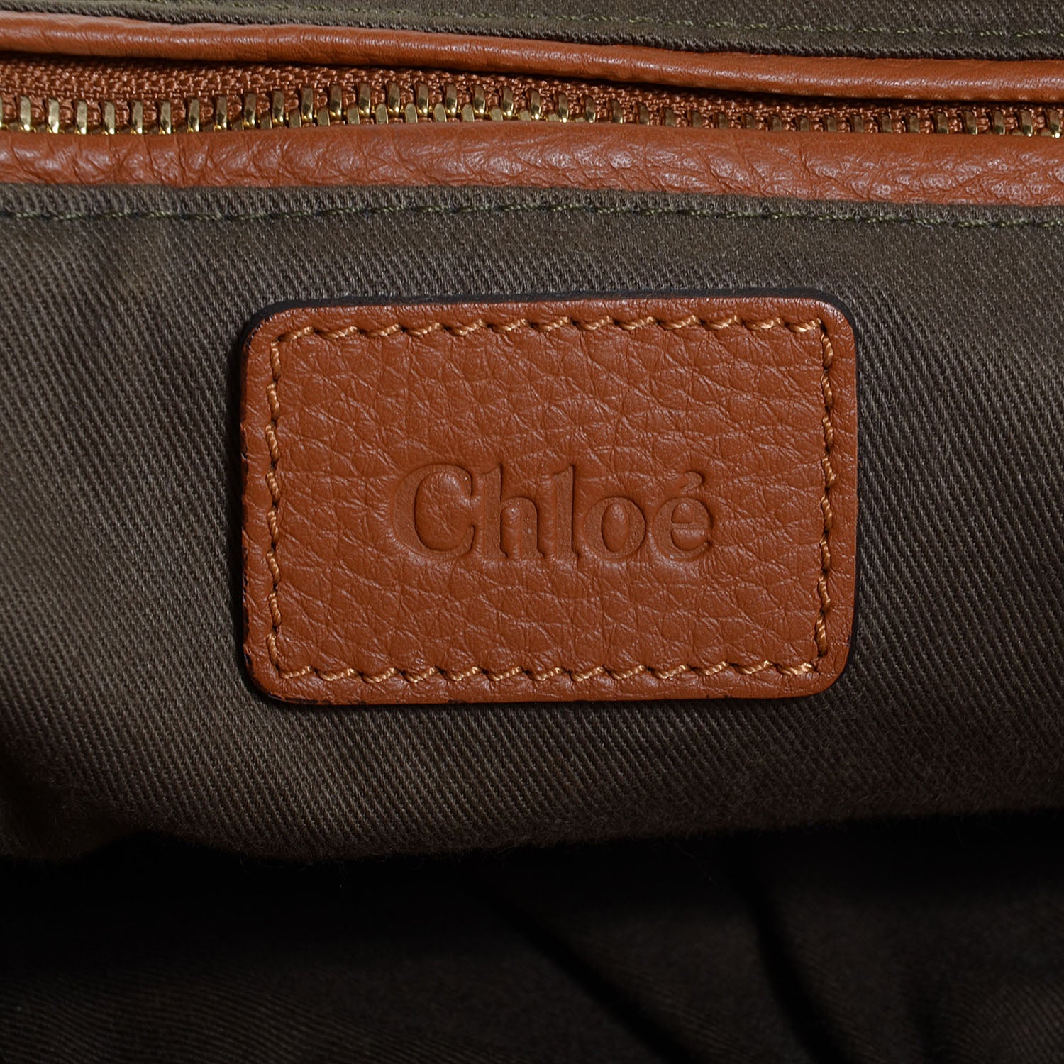 Chloe Calfskin Large Marcie Satchel Tan 6 of 12