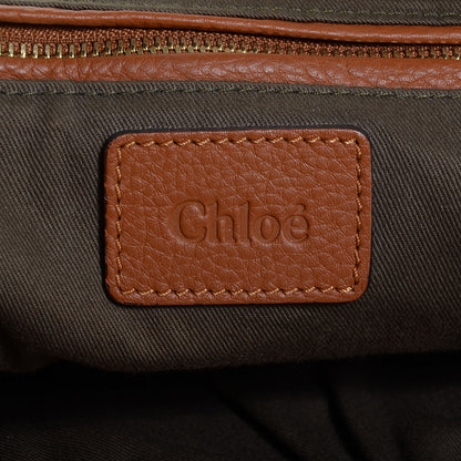 Chloe Calfskin Large Marcie Satchel Tan 6 of 12