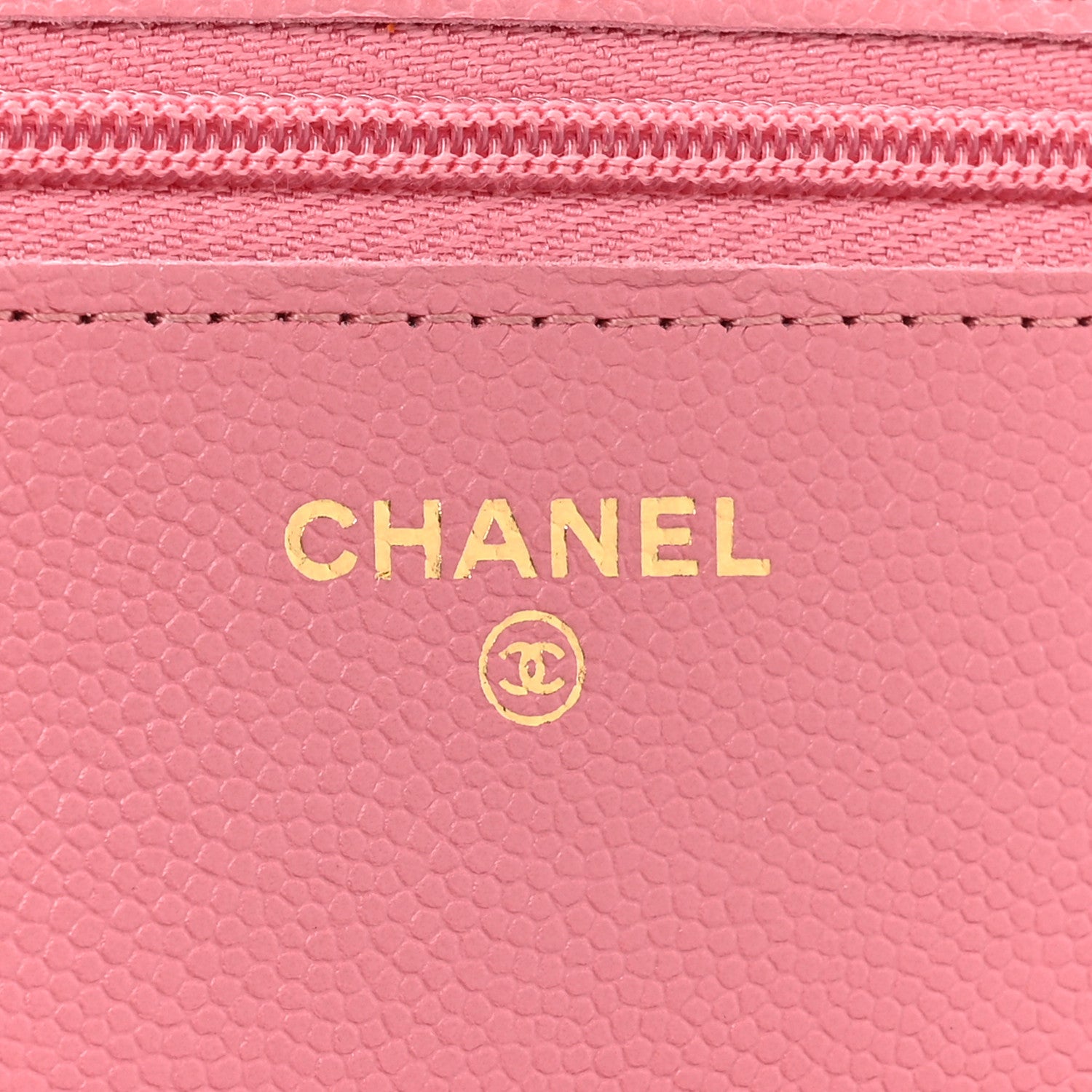 Chanel Caviar Quilted Wallet On Chain WOC Dark Pink 7 of 16