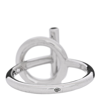 Hermes 18K White Gold Diamond PM Echappee Ring 49 5 3 of 5