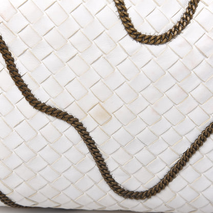 Bottega Veneta Nappa Intrecciato Medium Veneta Chain Hobo White 13 of 14