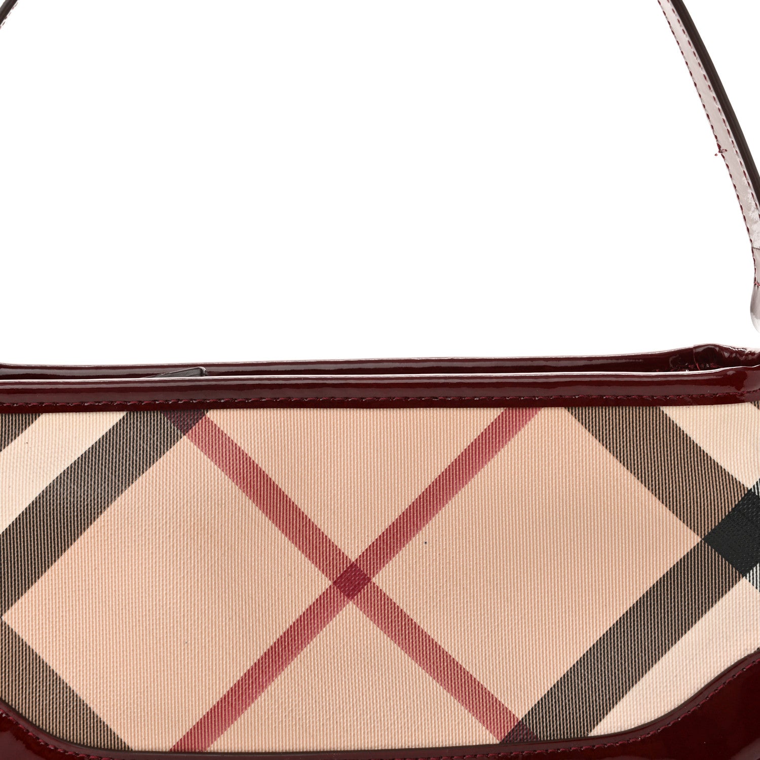 Burberry Patent Nova Check Newbury  Dark Red 7 of 11