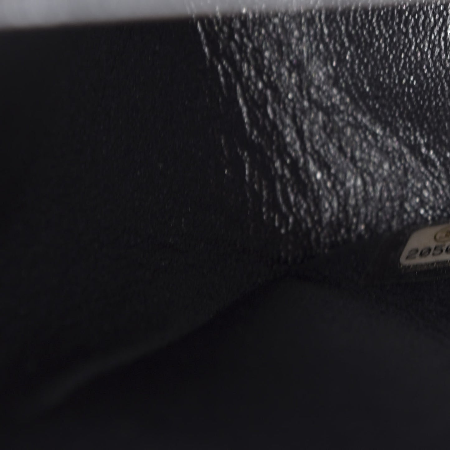 Metallic Caviar Quilted Jumbo Double Flap Dark Grey