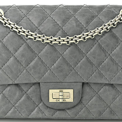 Chanel Aged Calfskin Quilted 50th Anniversary 2.55 Reissue 225 Flap Grey 8 of 11