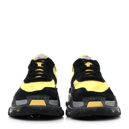 Balenciaga Nylon Suede Mens Triple S 2.0 Sneakers 45 Black Jaune Gris 2 of 13