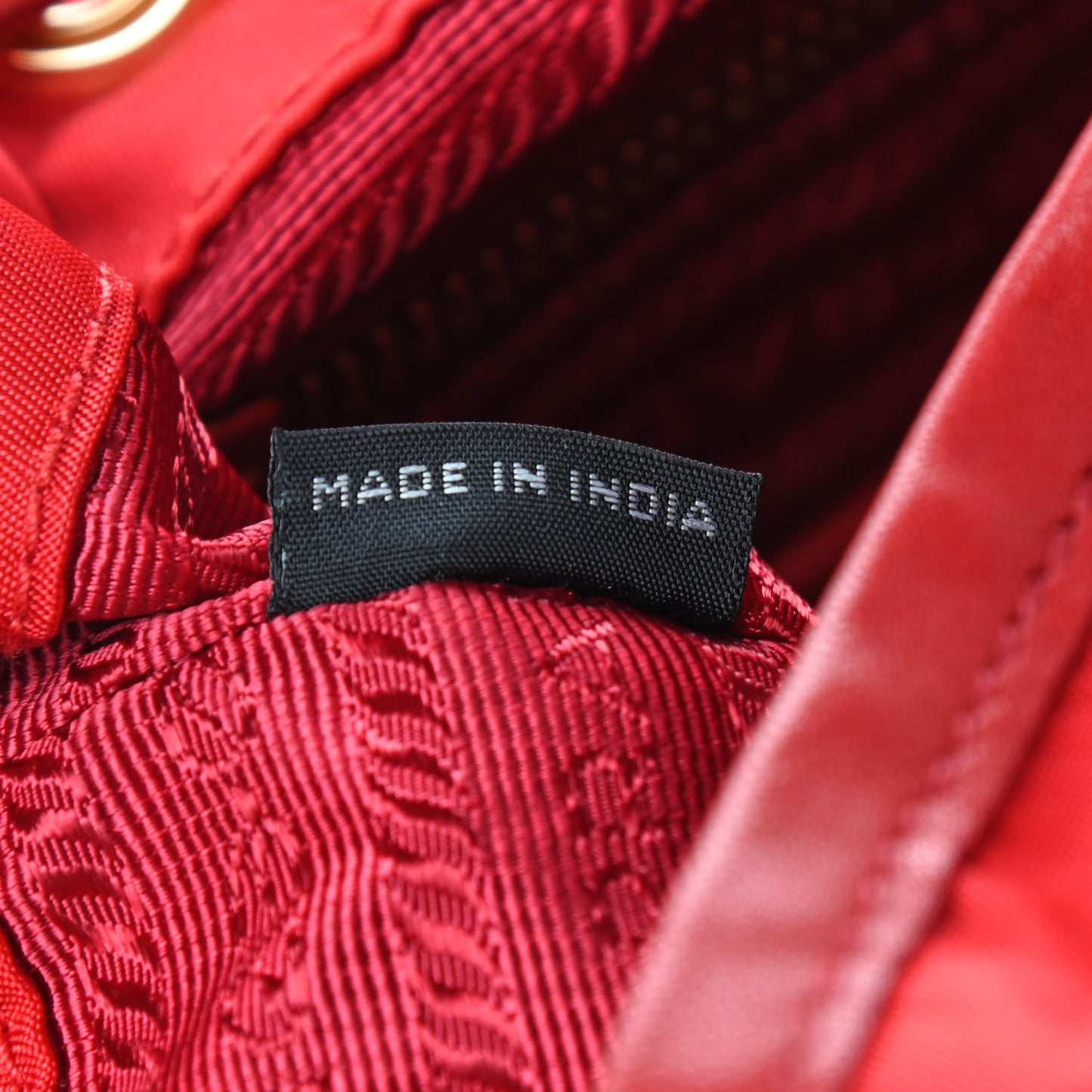 Tessuto Nylon Small Backpack Rosso