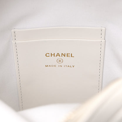 Chanel Caviar Quilted CC Mini Classic Backpack White 6 of 12