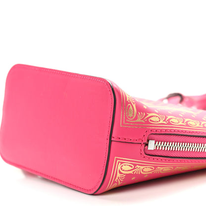 Gucci X SEGA Calfskin GUCCY Stars Mini Dome Shoulder Bag Violet Fuxia Gold 9 of 9