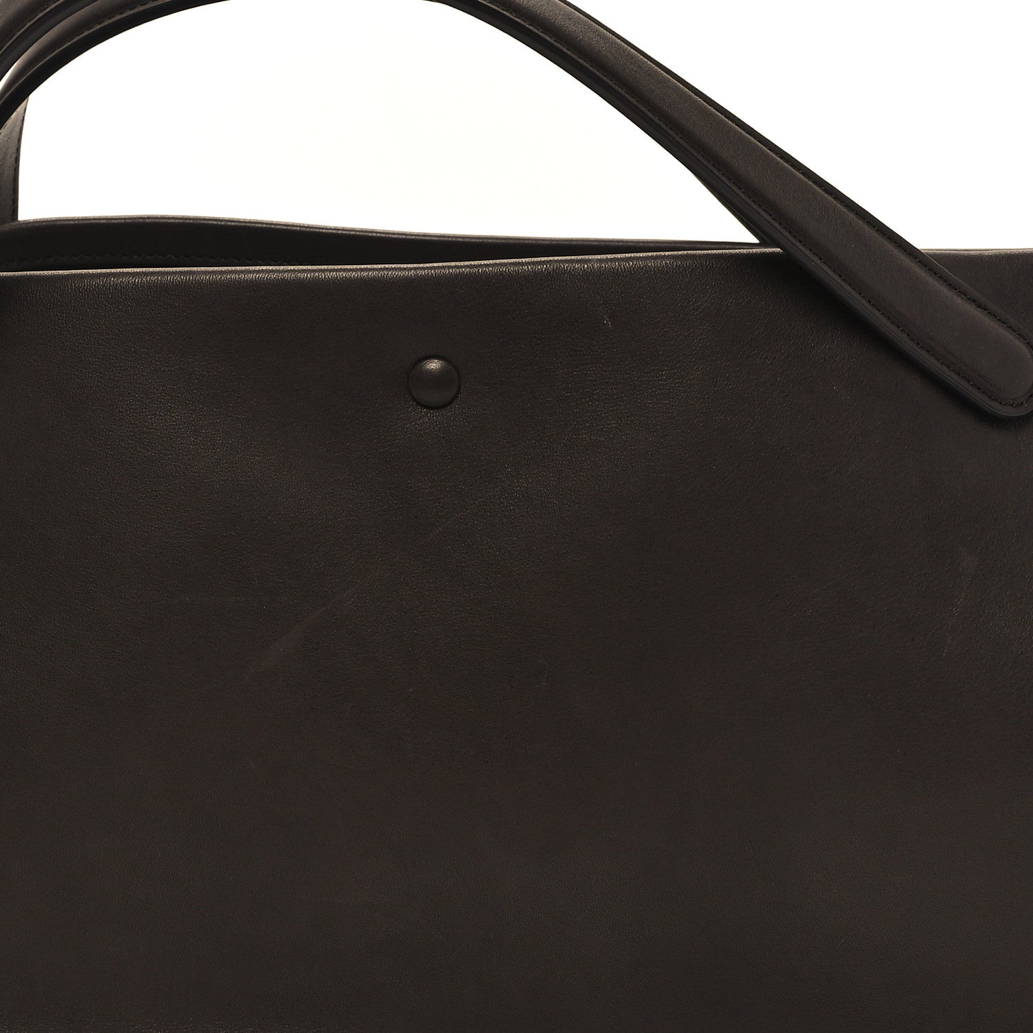 The Row Polished Saddle Calfskin Idaho Top Handle Dark Brown 7 of 11