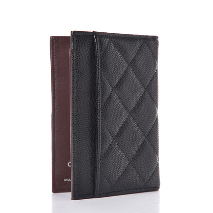 Chanel Caviar Quilted Card Holder Wallet Black 3 of 8