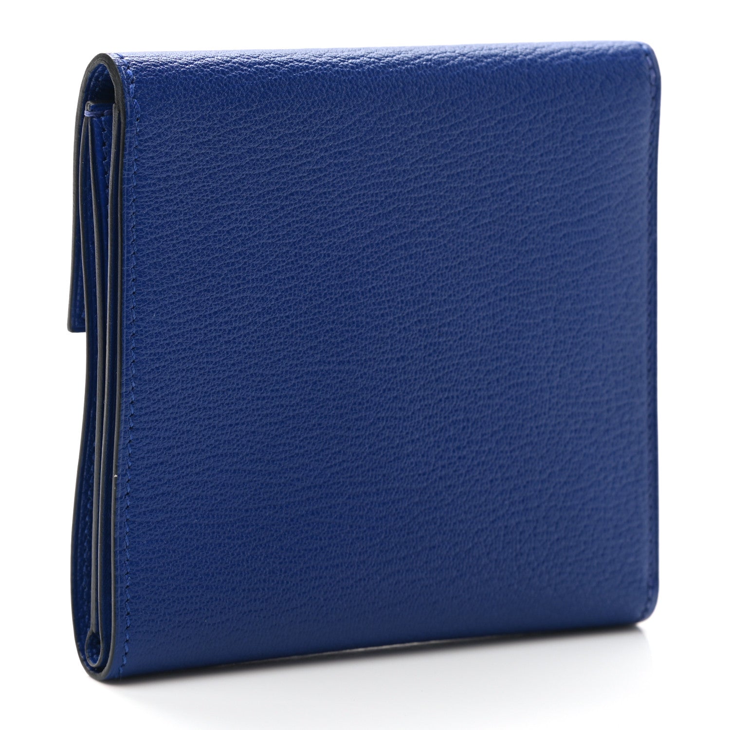 Hermes Chevre Mysore Clic 12 Wallet Bleu Electrique 3 of 8