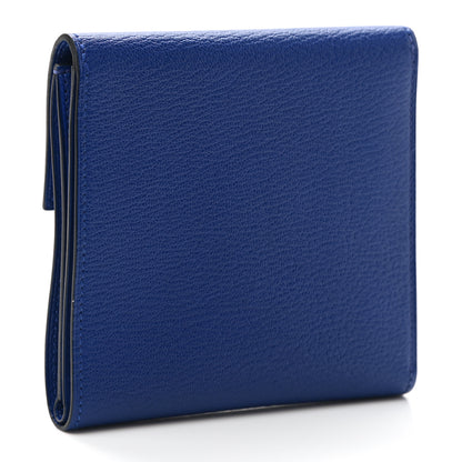 Hermes Chevre Mysore Clic 12 Wallet Bleu Electrique 3 of 8