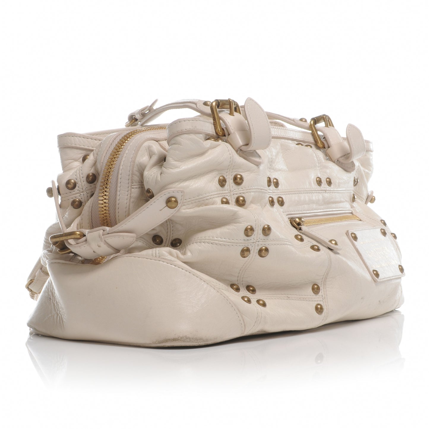 Lambskin Riveting Ecru