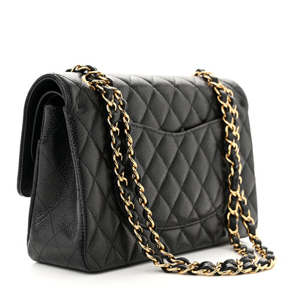 Chanel Caviar Quilted Medium Double Flap Black 3 of 11