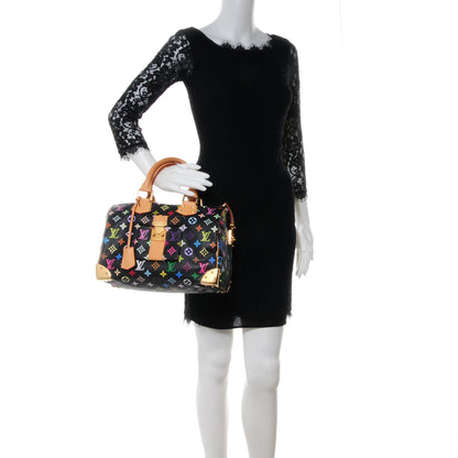 Louis Vuitton Monogram Multicolor Speedy 30 Black 2 of 7