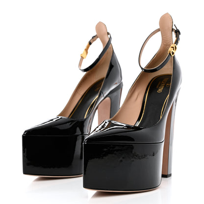 Valentino Garavani Patent Tan-Go 65/165mm Platform Pumps 39 Black 3 of 12