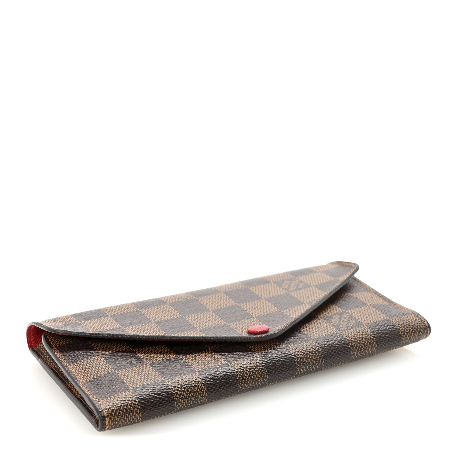 Louis Vuitton Damier Ebene Josephine Wallet Red 4 of 7