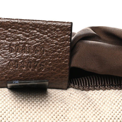 Gucci GG Supreme Monogram Medium Ophidia Double Buckle Backpack Brown 7 of 10