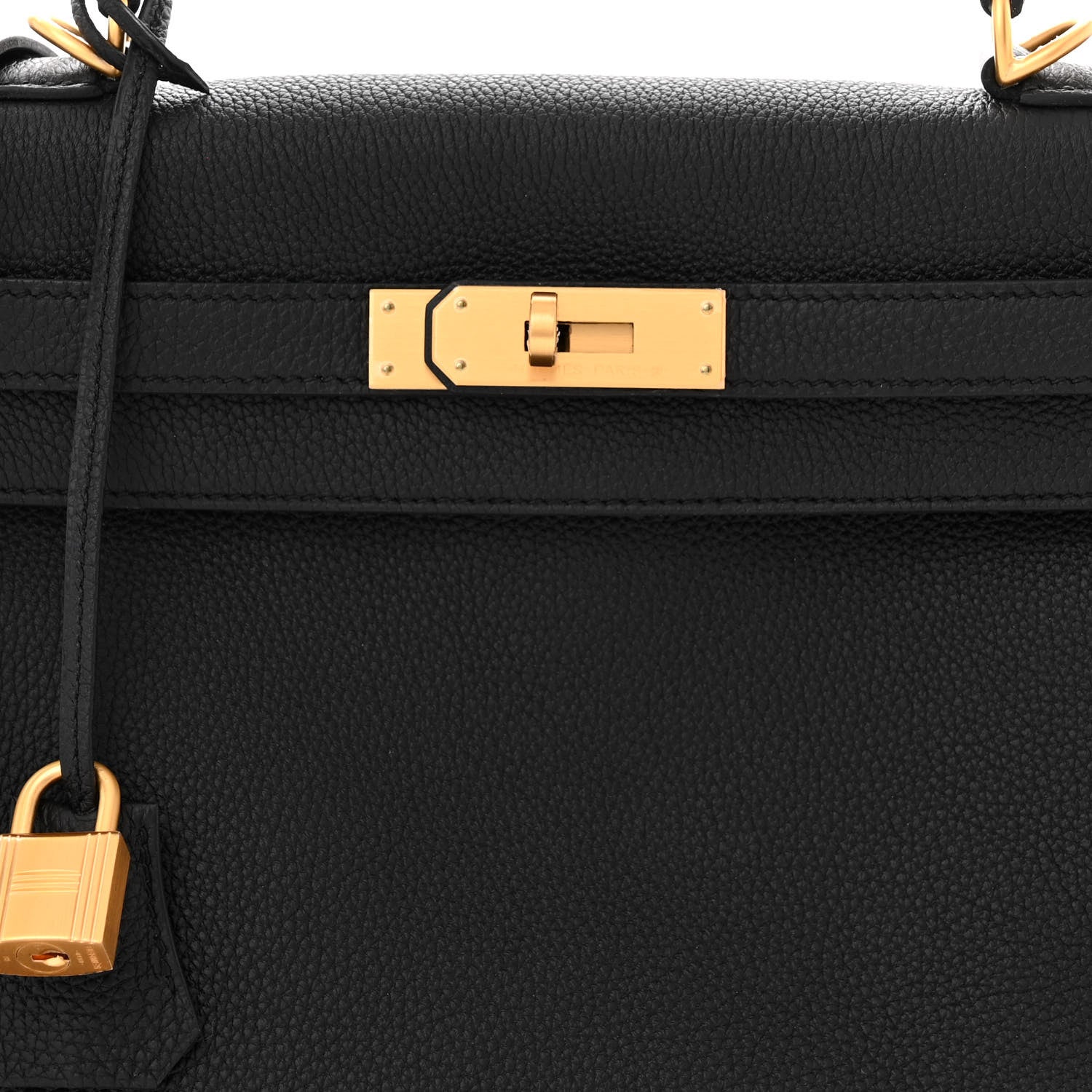 Hermes Togo Horseshoe Kelly Retourne 28 Black Vert Fonce 8 of 11