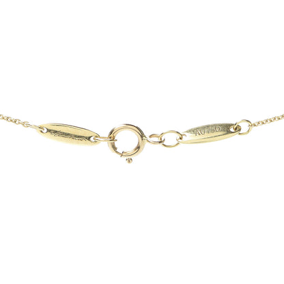 Tiffany 18K Yellow Gold Green Jade 9mm Elsa Peretti Bean Pendant Necklace 4 of 6
