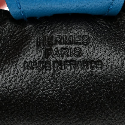 Hermes Milo Lambskin Grigri Rodeo Horse Bag Charm PM Black Gold Bleu Zanzibar 3 of 5