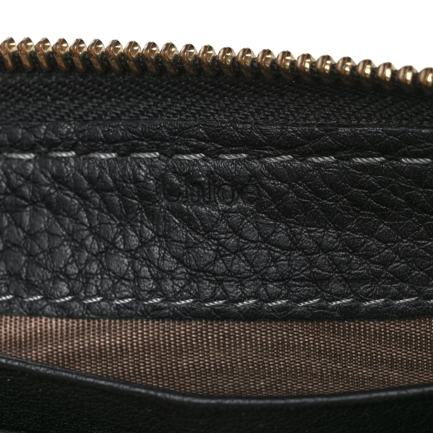 Chloe Grained Calfskin Marcie Long Zip Around Wallet Black 6 of 11