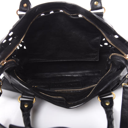 Balenciaga Agneau Classic Hardware Perforated Dot City Black 5 of 17