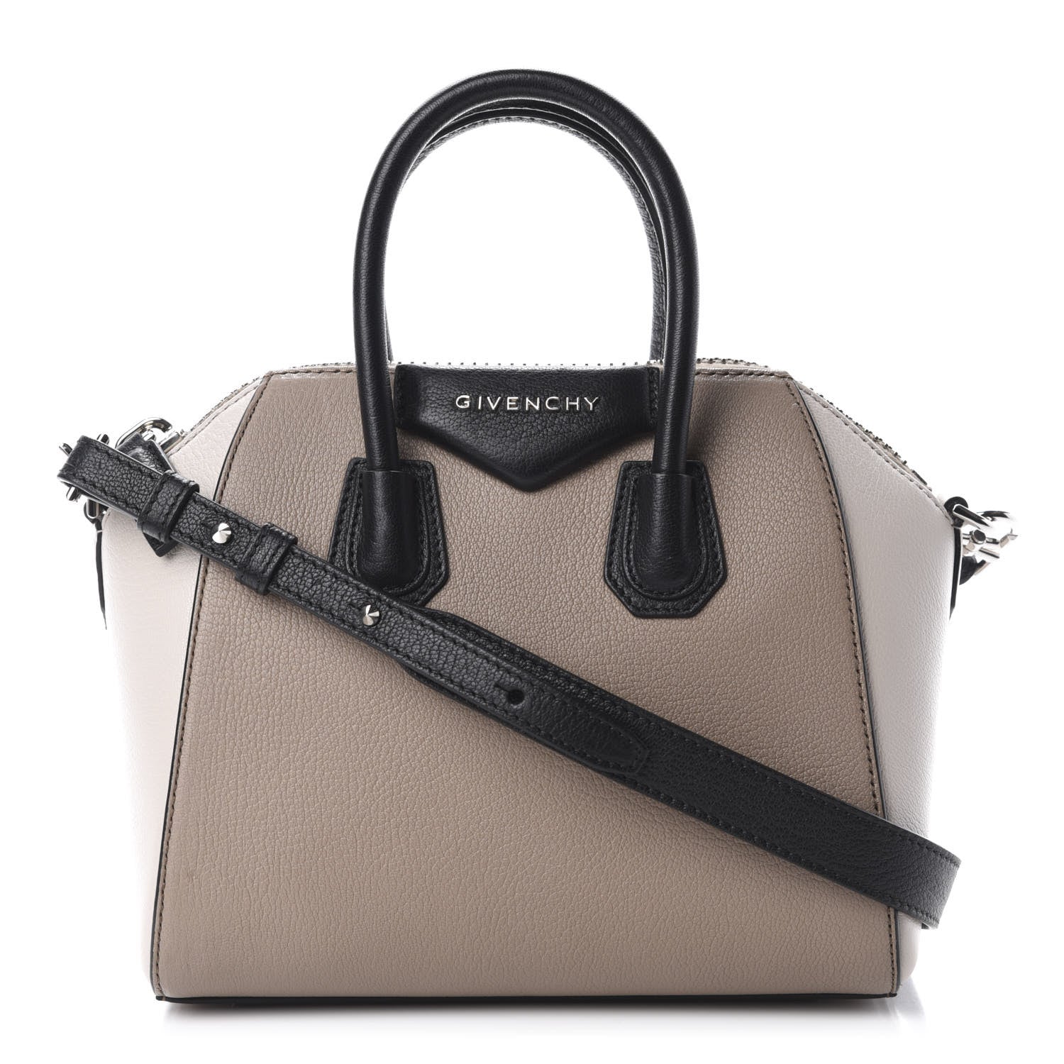 Givenchy Sugar Goatskin Mini Tri-Color Antigona Linen 1 of 10