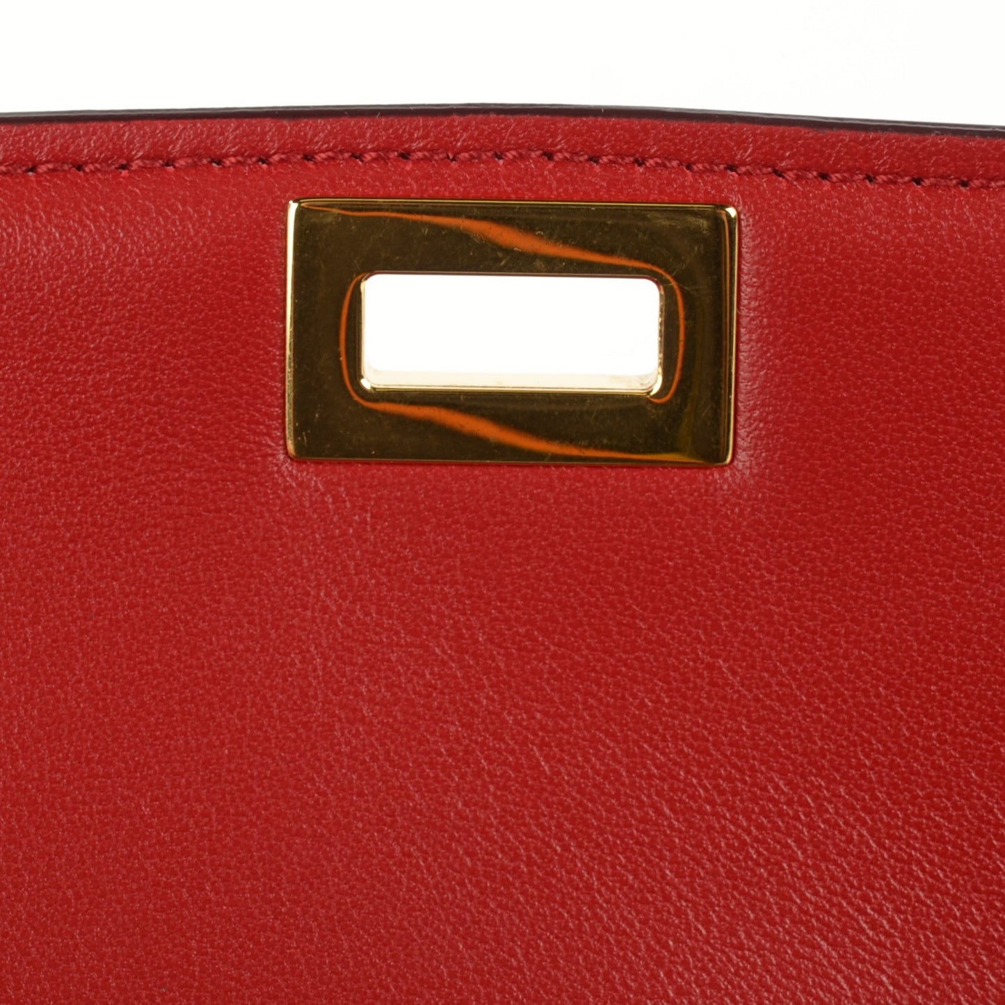 Box Calfskin Medium Classic Box Flap Bag Red