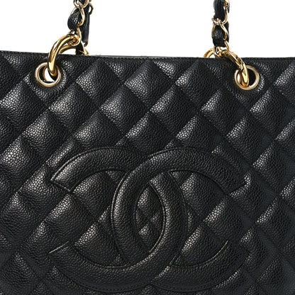 Chanel Caviar Quilted Grand Shopping Tote GST Black 8 of 10