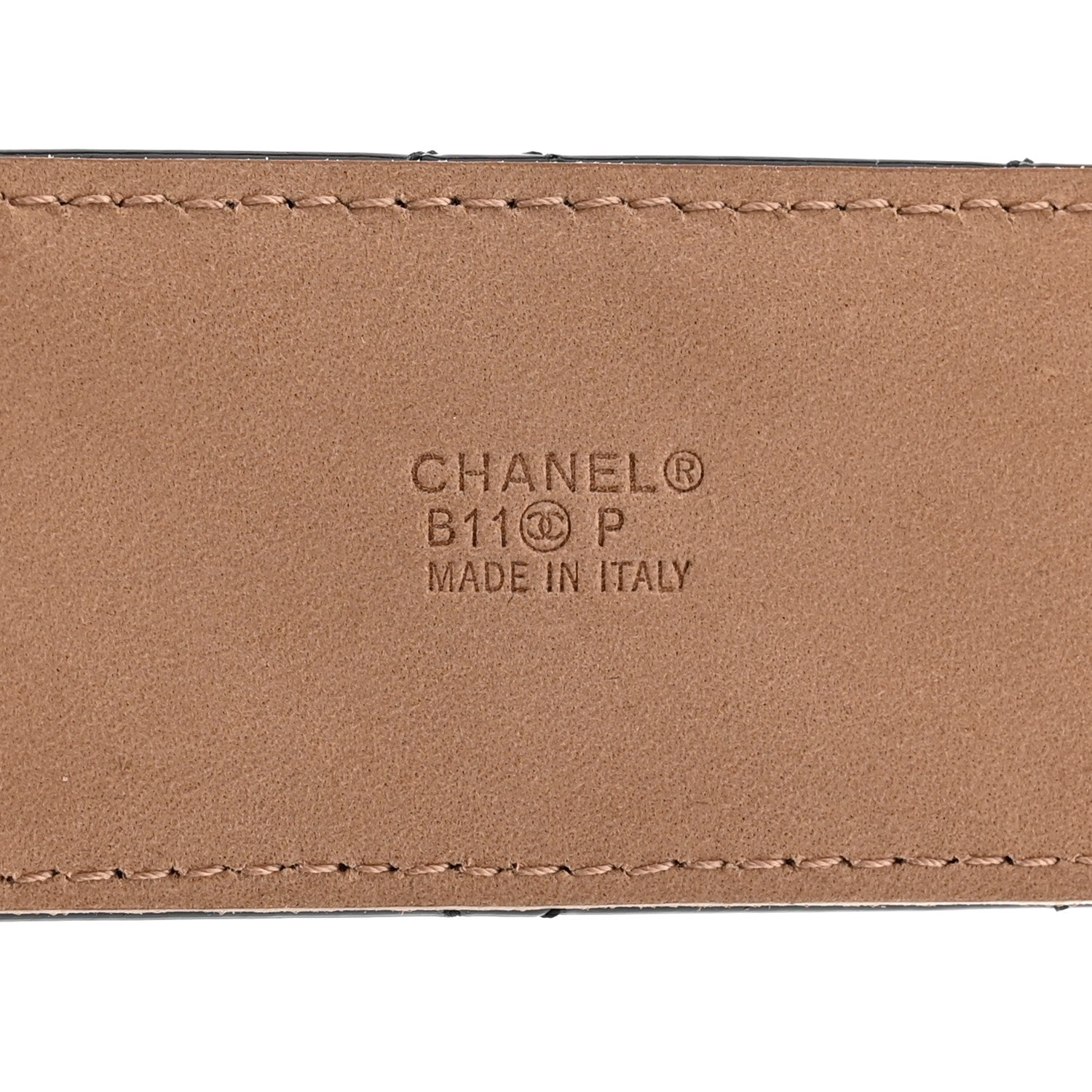 Chanel Patent Calfskin Quilted CC Belt 85 34 Black 4 of 9