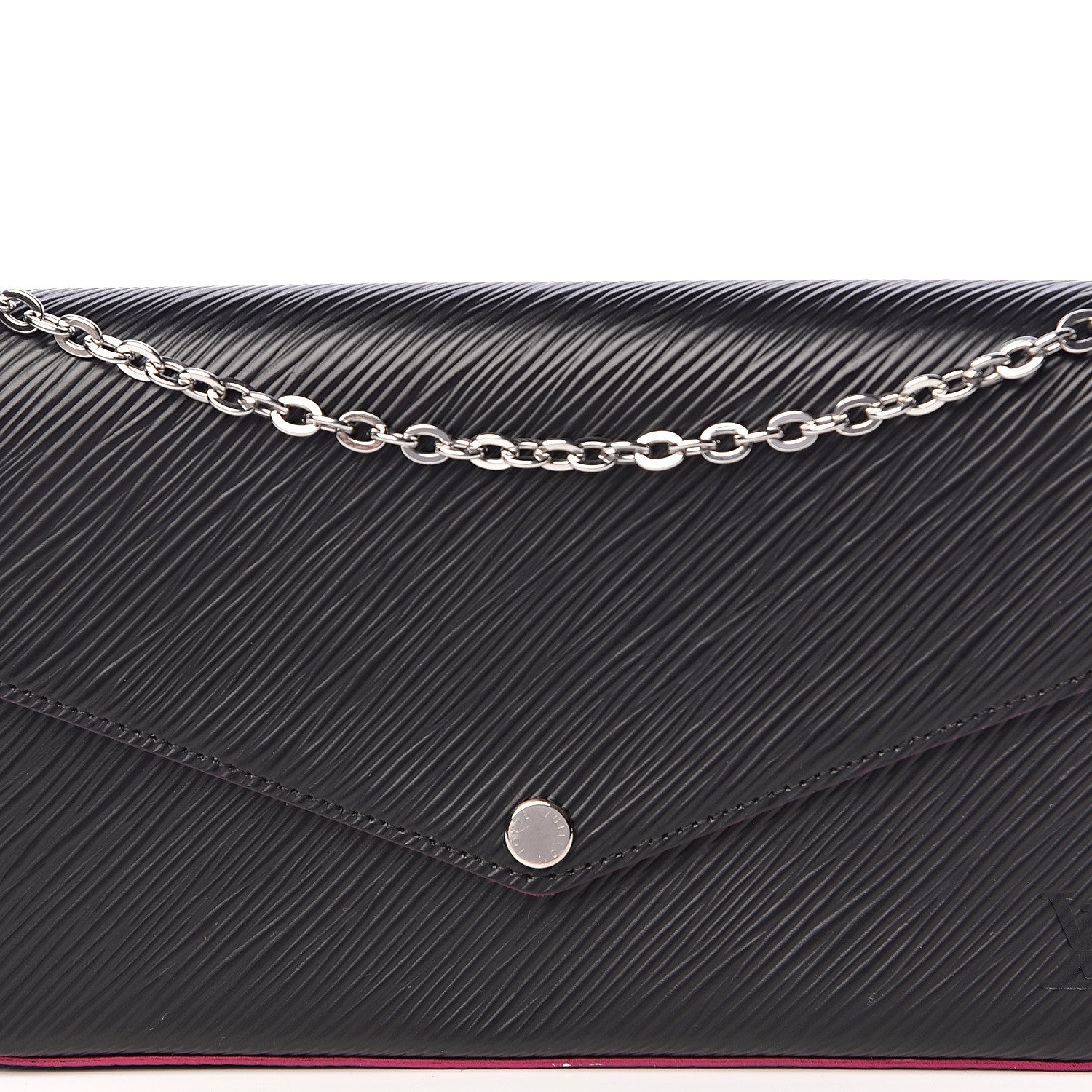 Louis Vuitton Epi Pochette Felicie Black Hot Pink 12 of 13